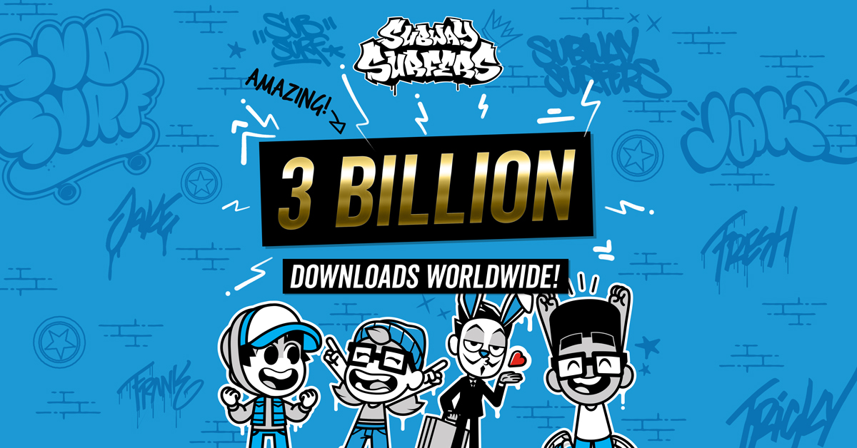 Subway Surfers breaks 1 billion downloads, releases infographic with some  interesting statistics - Droid Gamers